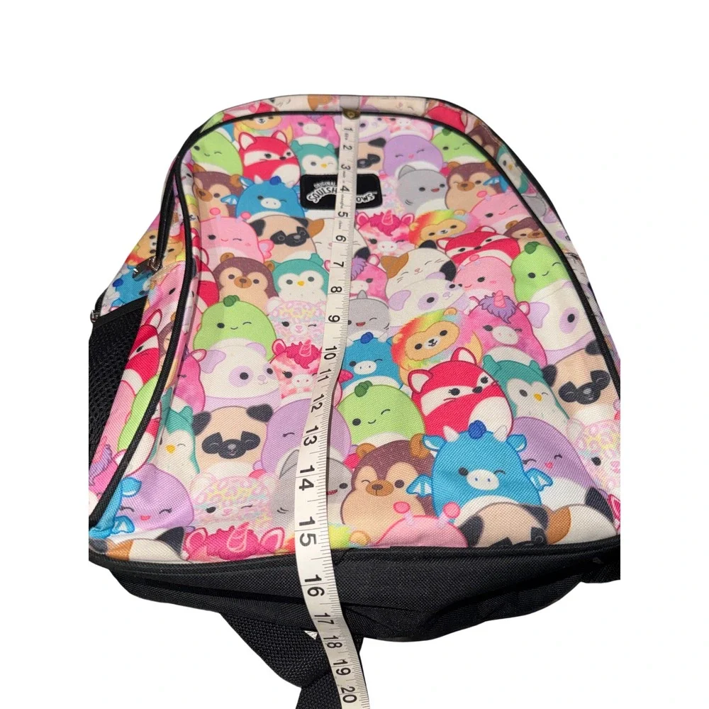 Squishmallows Kids Backpack Multicolor All Over Character Print School Bag 15in